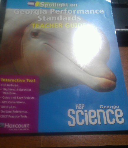Book Harcourt School Publishers Science Georgia: Spotlight & Performance Standard Teacher's Guide Grade 2 free
