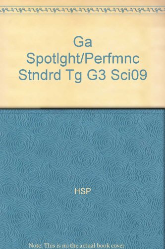 Book Harcourt School Publishers Science Georgia: Spotlight & Performance Standard Teacher's Guide Grade 3 free