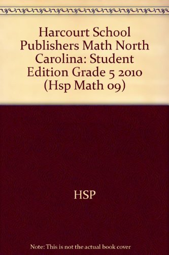 Book Harcourt School Publishers Math: Student Edition Grade 5 2010 free