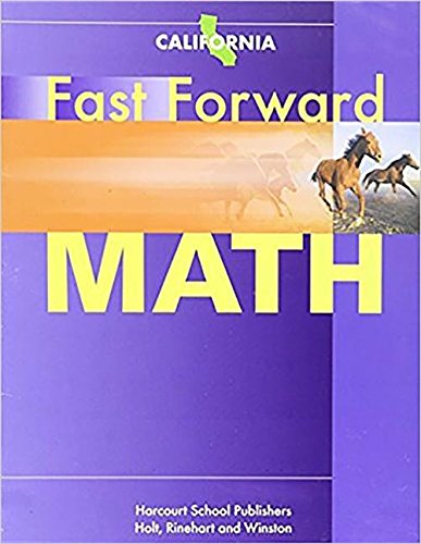 Book Harcourt School Publishers California Spanish Fast Forward Math California: Student Edition V2 Mod A Fractn.4-7 2009 free