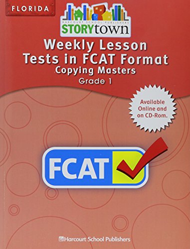 Book Harcourt School Publishers Storytown Florida: Weekly Lesson Test/fcat Frmt Student Edition Grade 1 free