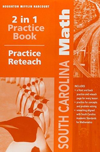 Book Harcourt School Publishers Math South Carolina: 2 In 1 Practice/reteach Book Student Edition Grade 5 free