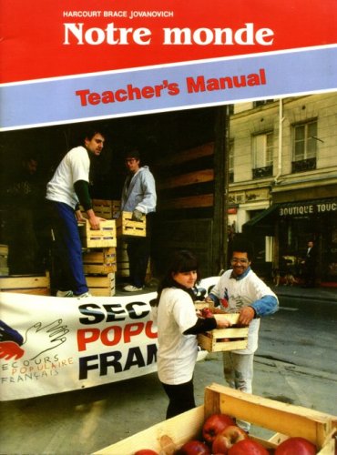 Book Notre Monde : Teacher's Manual : French Level 3 free