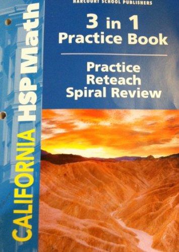 Book Harcourt School Publishers Math: Practice/Reteach Workbook  Student Edition Grade 6 free