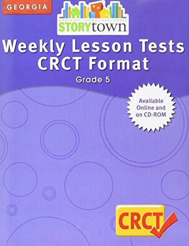 Book Harcourt School Publishers Storytown Georgia: Weekly Lesson Test-Crct Format Student Edition Grade 5 free