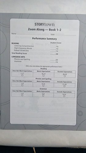 Book Harcourt School Publishers Storytown Georgia: 12 Pack Theme Test Student Book(1-2) Grade 1 free
