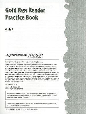 Book Storytown: Gold Pass Reader Practice Book Grade 3 free