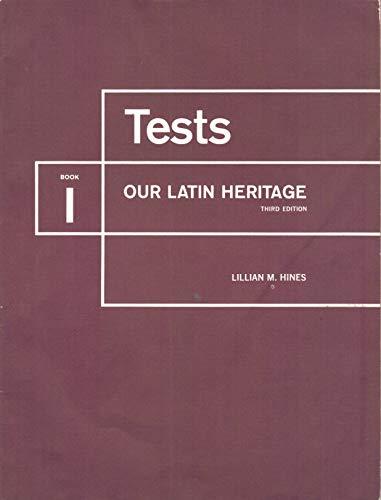Book Tests: Our Latin Heritage (Book 1) free