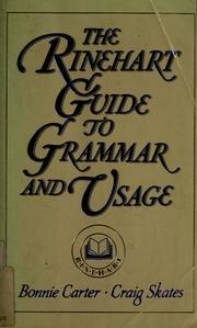 Book The Rinehart Guide to Grammar and Usage free