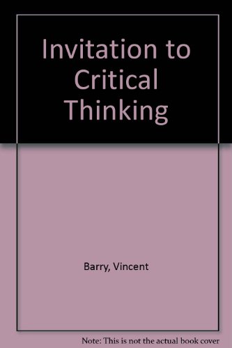 Book Invitation to Critical Thinking free
