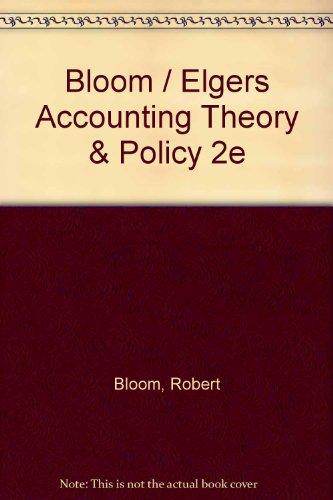 Book Accounting Theory and Policy: A Reader free
