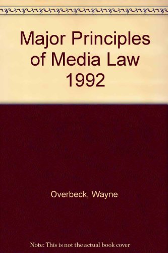 Book Major Principles Of Media Law free