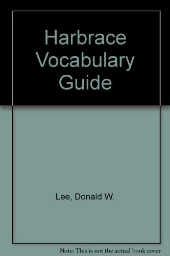 Book Harbrace Vocabulary Guide free