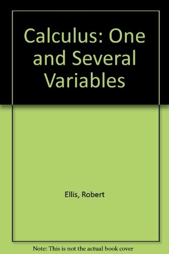 Book Calculus: One and Several Variables free
