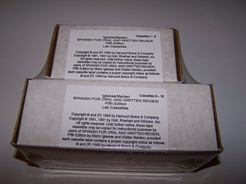 Book Spanish For Oral And Written Review Fifth Edition Lab Cassettes free