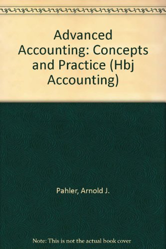 Book Advanced Accounting: Concepts And Practice (hbj Accounting) free
