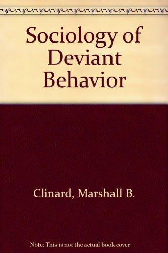 Book Sociology of Deviant Behavior free