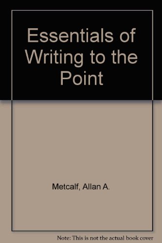 Book Essentials of Writing to the Point free