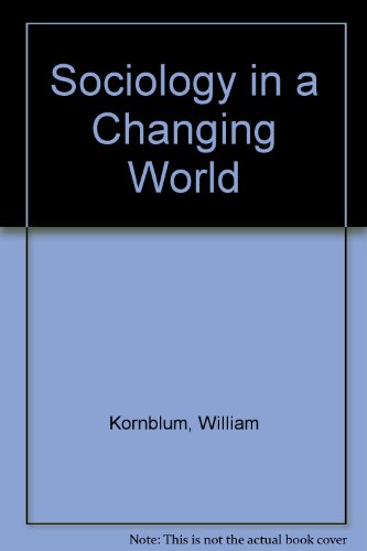 Book Sociology In A Changing World free