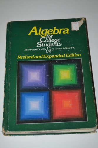 Book Algebra For College Students free