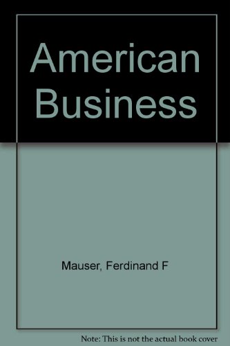 Book American business: An introduction free