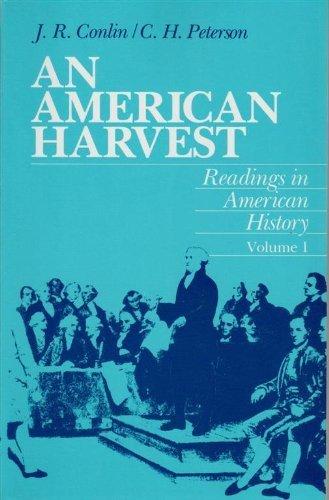 Book An American Harvest (Readings in American History, V0L 1) (Vol 1) free
