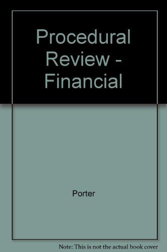 Book Procedural Review - Financial free