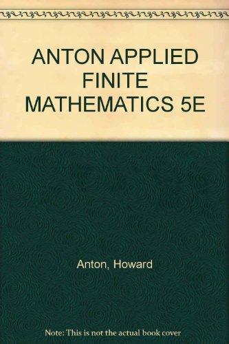 Book Applied Finite Mathematics free