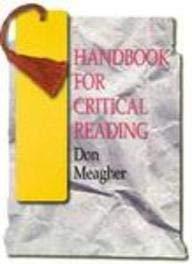 Book Handbook for Critical Reading free