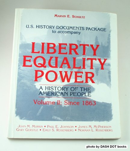 Book Primary documents to accompany Liberty, equality, power: A history of the American people free
