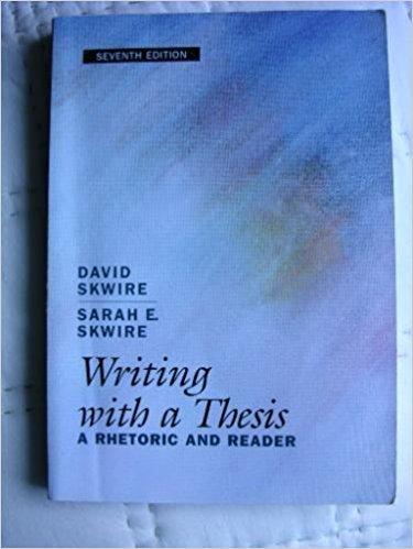 Book Writing with a Thesis free