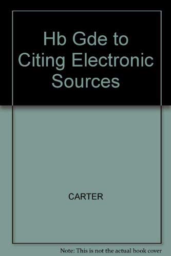Book Harcourt Guide Citing Electron free