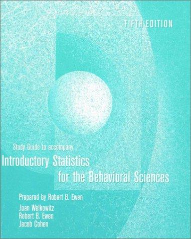 Book Introductory Statistics for the Behavioral Sciences free