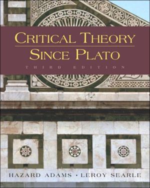 Book Critical Theory Since Plato free
