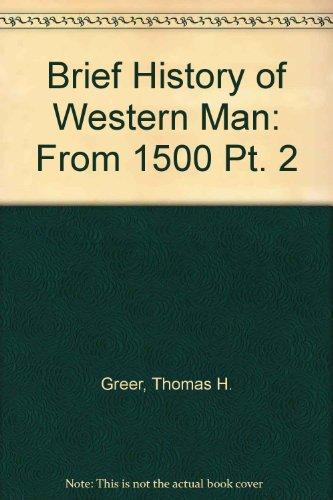 Book A Brief History of Western Man - Thomas H. Greer - Paperback free