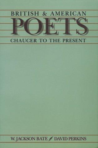 Book British and American Poets: Chaucer to the Present free