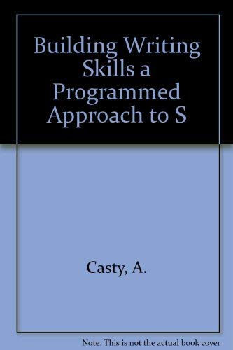 Book Building Writing Skills A Programmed Approach To S free