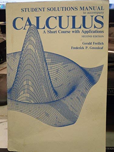 Book Calculus: A Short Course With Applications free