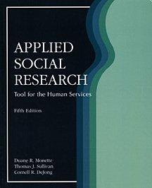 Book Applied Social Research: A Tool for the Human Services free