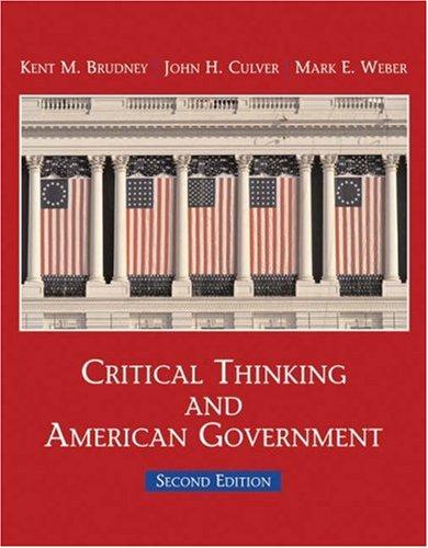 Book Critical Thinking and American Government free