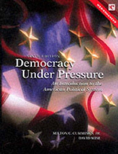 Book Democracy Under Pressure: An Introduction To The American Political System free