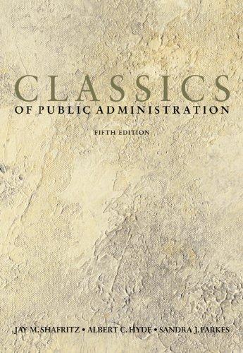 Book Classics of Public Administration, 5th Edition free