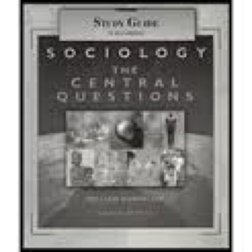 Book Study Guide for Kornblum/Smith’s Sociology: The Central Questions free
