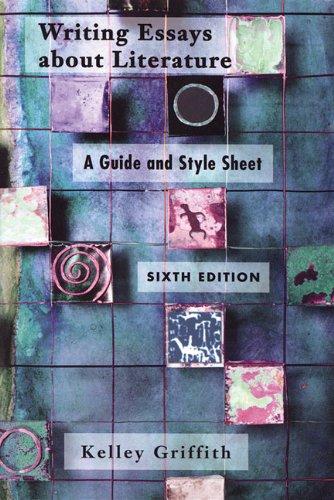 Book Writing Essays About Literature: A Guide and Style Sheet free