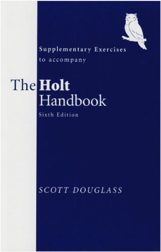 Book Holt Handbook Supplementary Exercises free