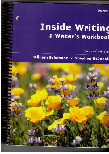 Book Inside Writing: Writer's Workbook, Form A free