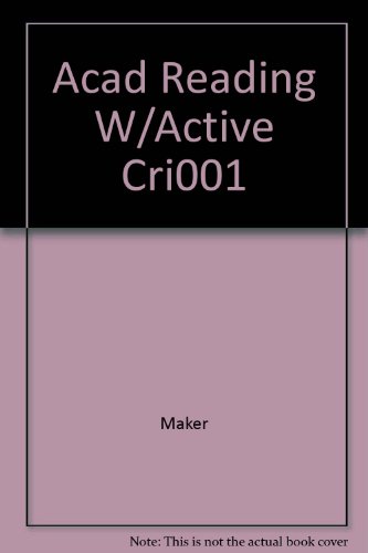 Book Academic Reading With Active Critical Thinking free