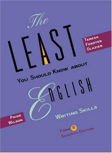 Book The Least You Should Know about English, Form B free