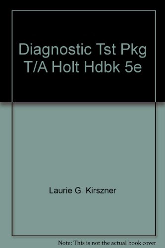 Book Diagnostic Tst Pkg T/a Holt Hdbk 5e free