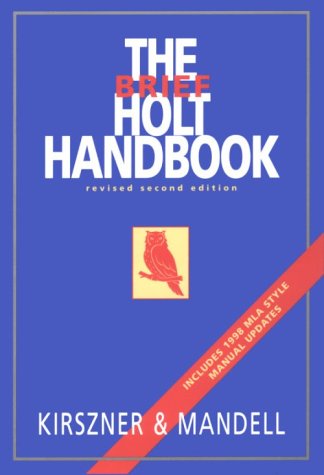 Book BRIEF HOLT REVISE 2E W/MLA UPDATE free